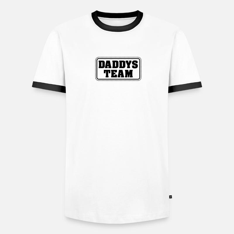 Daddys team (1c) Männer Kontrast-T-Shirt
