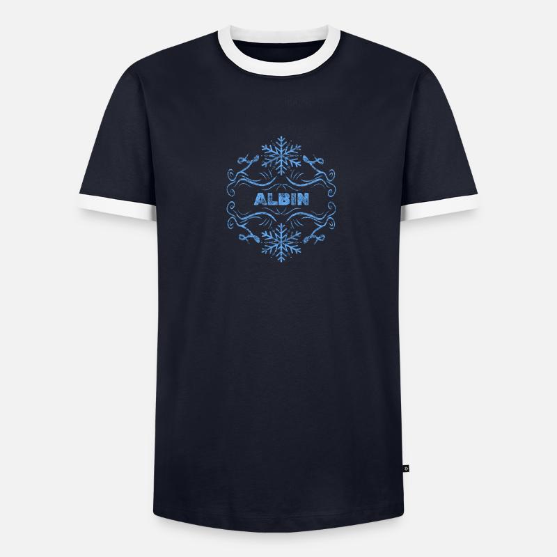 Albin Männer Kontrast-T-Shirt
