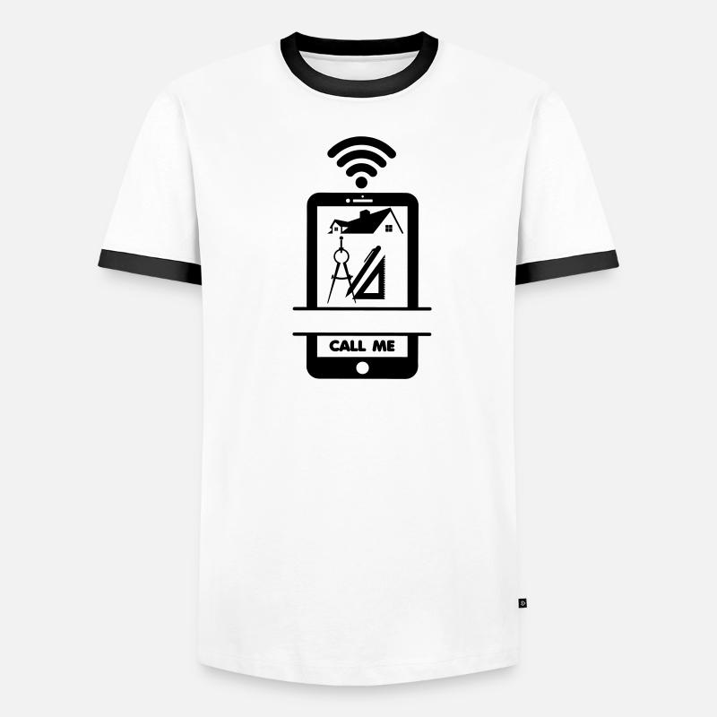 Construction drawing? Call me the architect! Men's Ringer Shirt