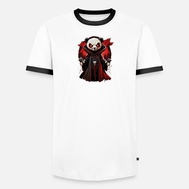 Panda Vampire Men's Ringer Shirt
