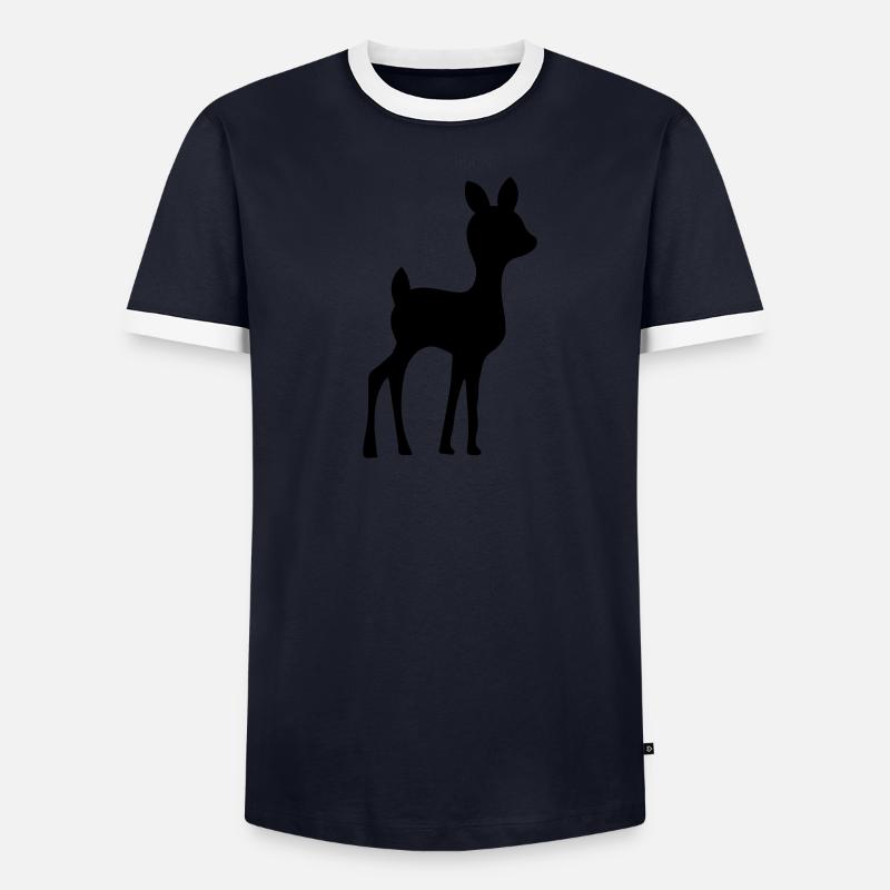 Chevreuil T-shirt contrasté Homme