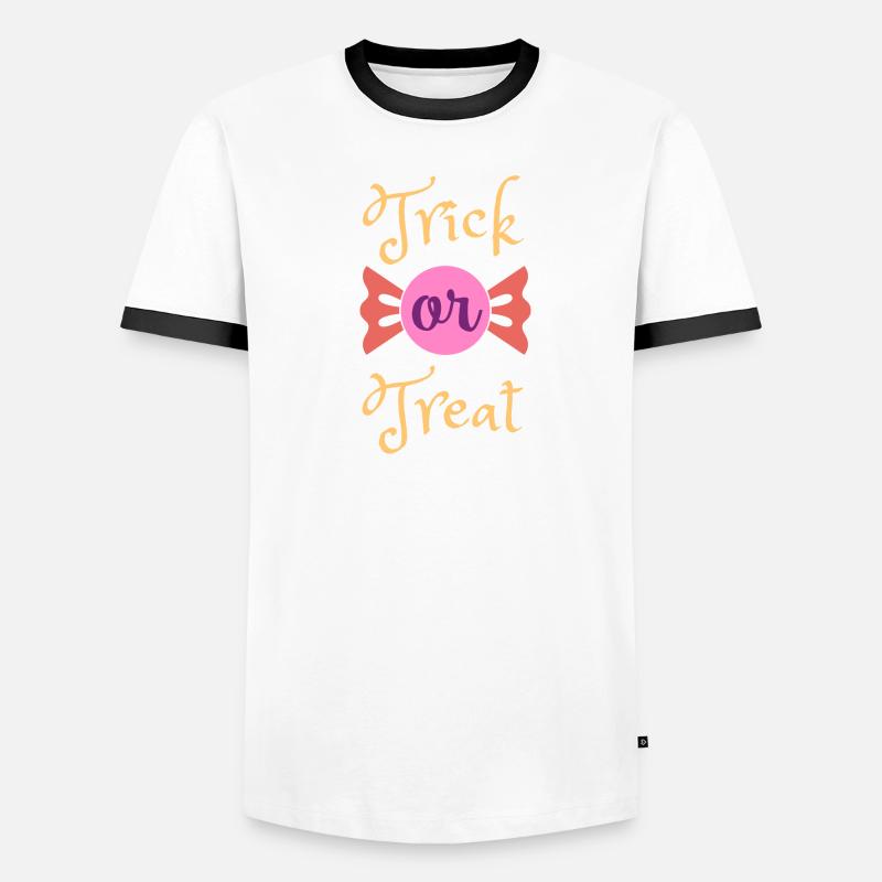 Süßes oder Saures Männer Kontrast-T-Shirt