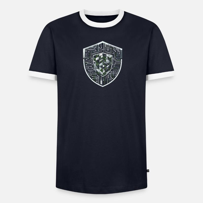 Protocole Digital Shield T-shirt contrasté Homme