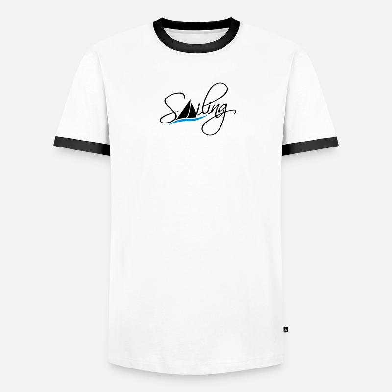 Sailing Logo Design T-shirt contrasté Homme