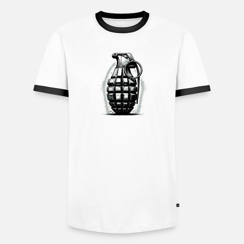 Explosive Charge: Hand Grenade Men's Ringer Shirt