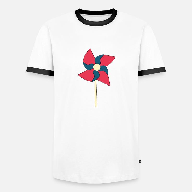 Windrad Windräder Männer Kontrast-T-Shirt