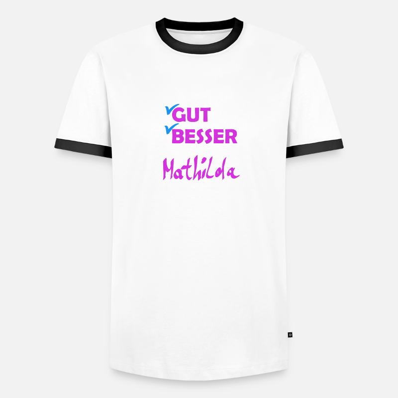 Mathilda Männer Kontrast-T-Shirt