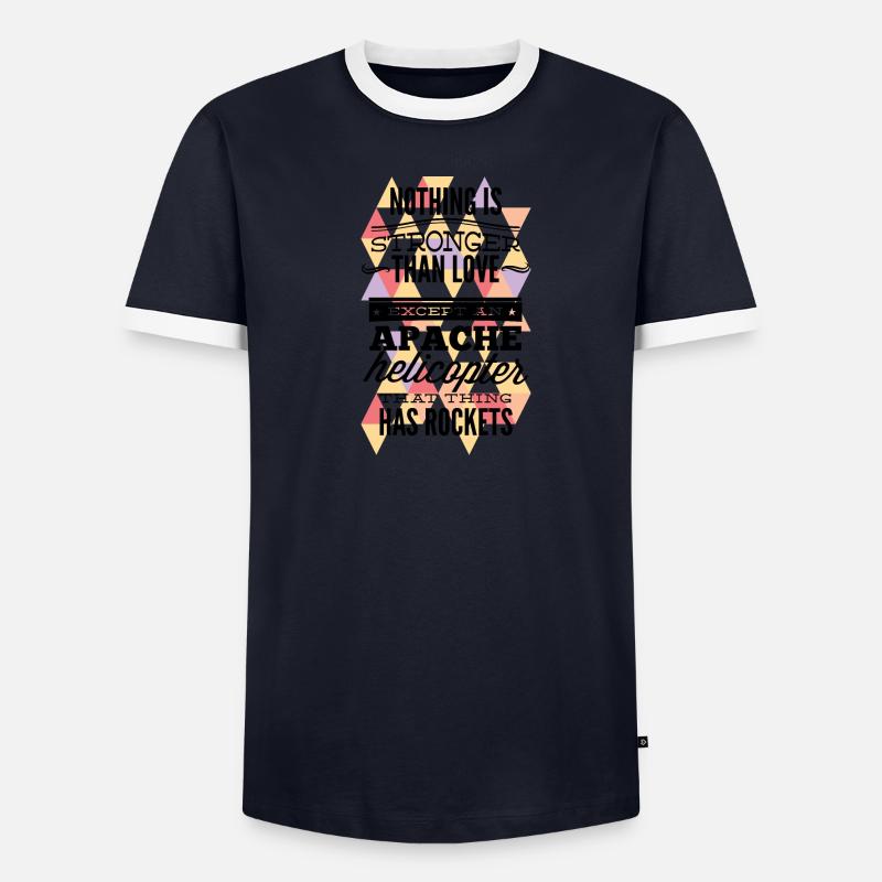 Apache Hélicoptère T-shirt contrasté Homme