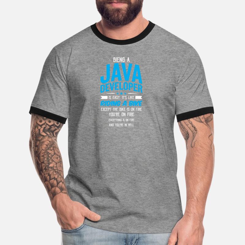 Java Developer Men's Ringer Shirt