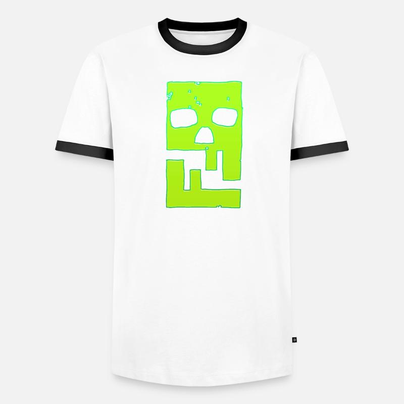 Hacking hackers hacker malware logo emblem Men's Ringer Shirt