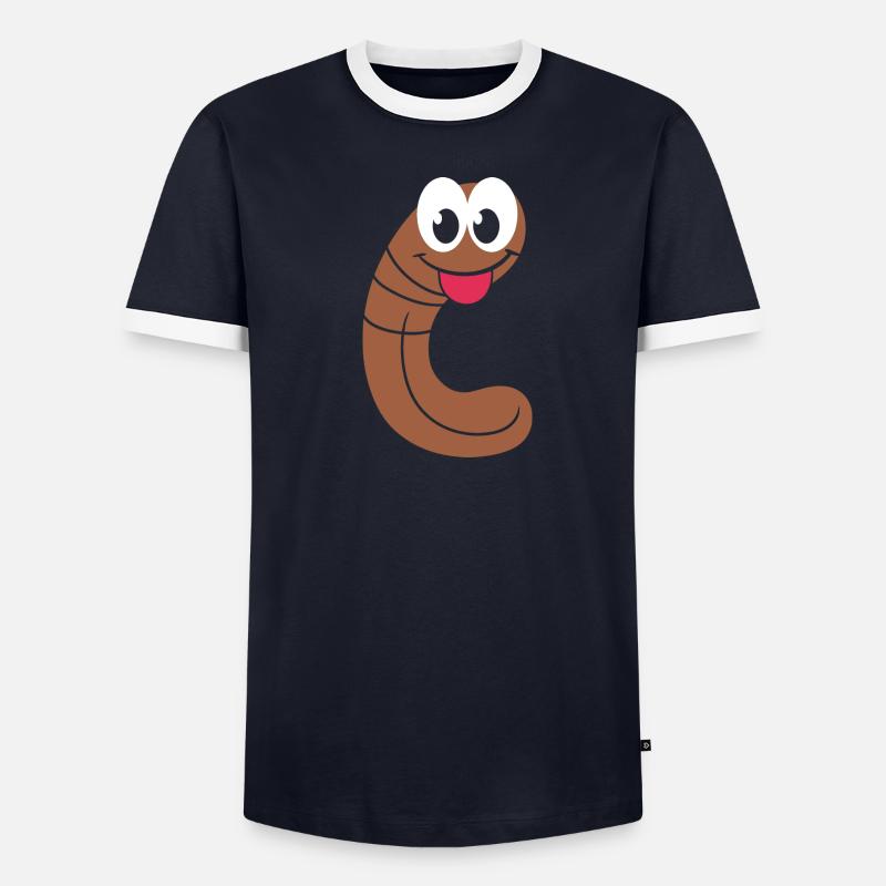 vers de terre T-shirt contrasté Homme