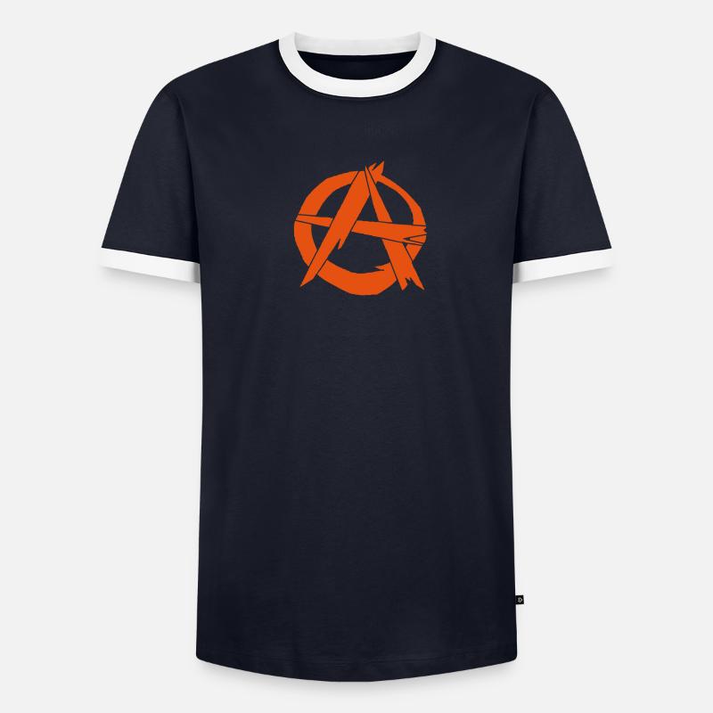 Anarchy T-shirt contrasté Homme