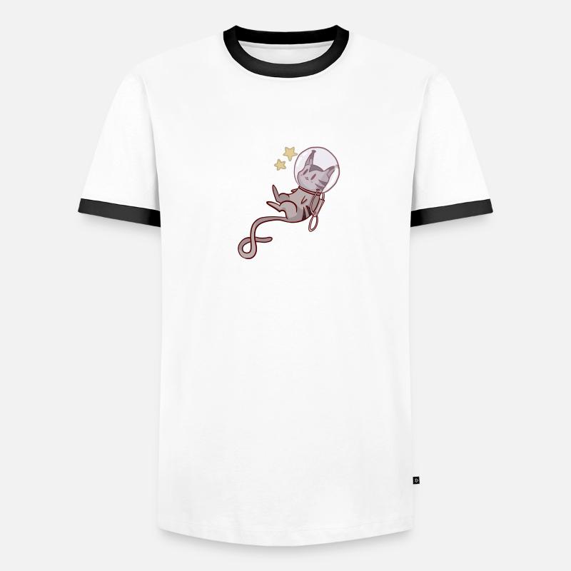 chat de l'espace T-shirt contrasté Homme