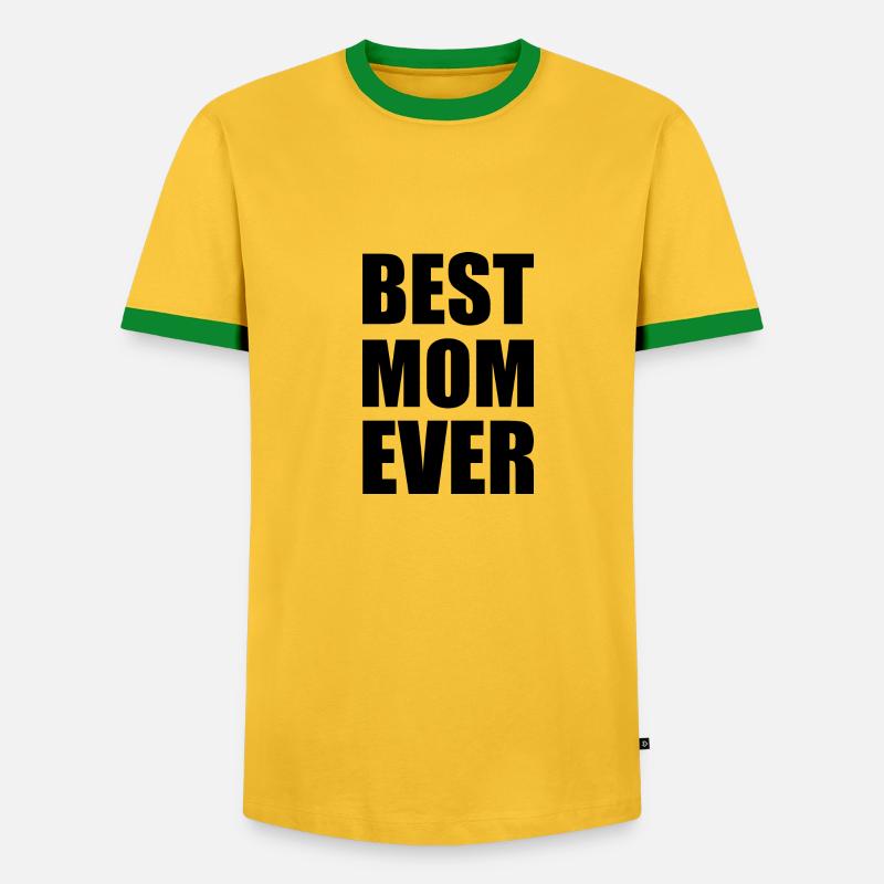 Best mom ever - Männer Kontrast-T-Shirt - undefined