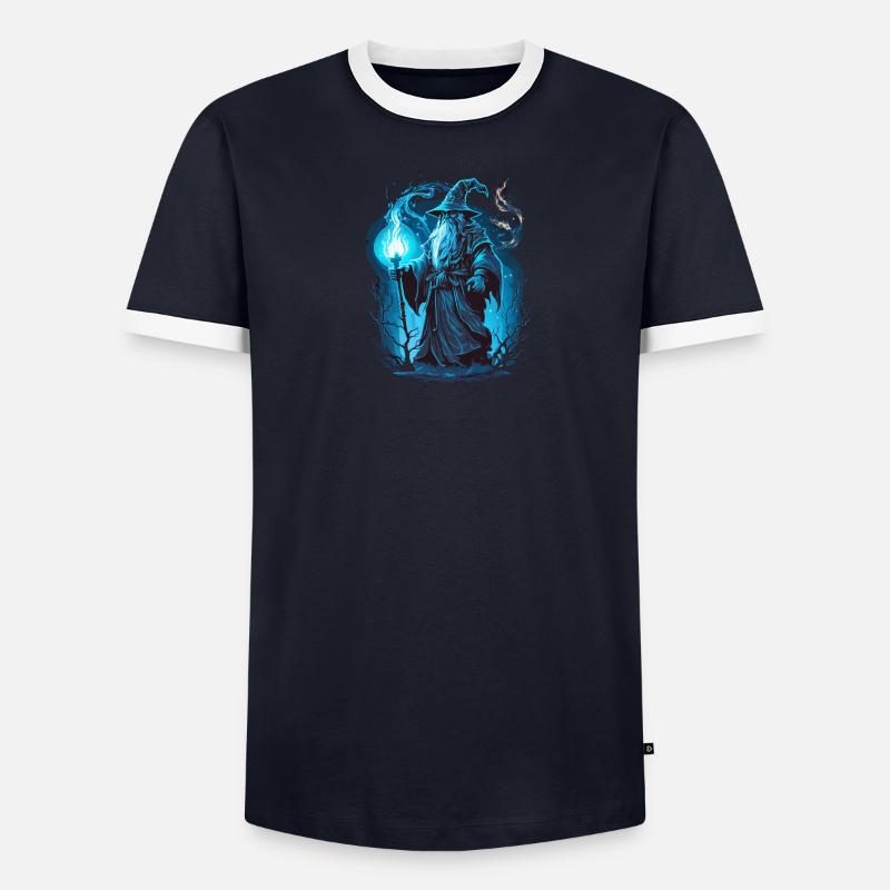 Zauberer Männer Kontrast-T-Shirt