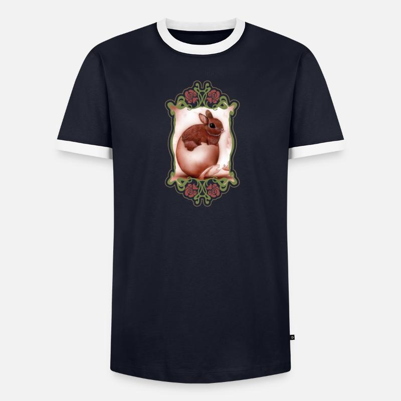 Lapin de pâques T-shirt contrasté Homme