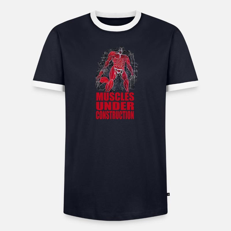 Muscles Under Construction Men's Ringer Shirt