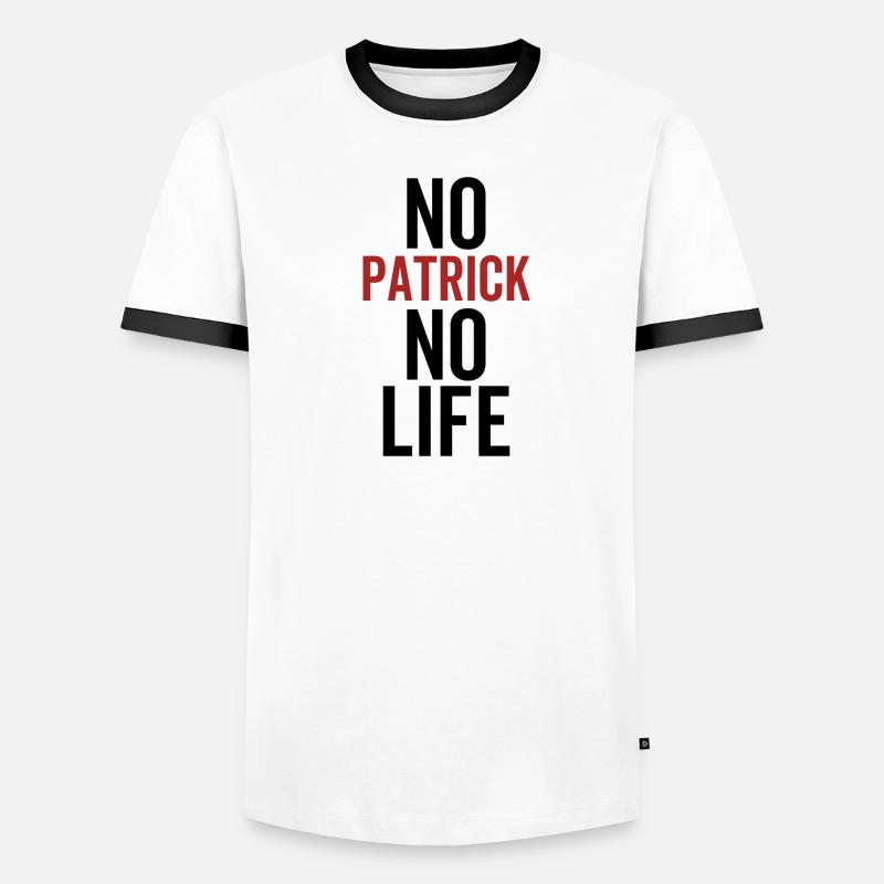 Pas de Patrick Pas de vie T-shirt contrasté Homme