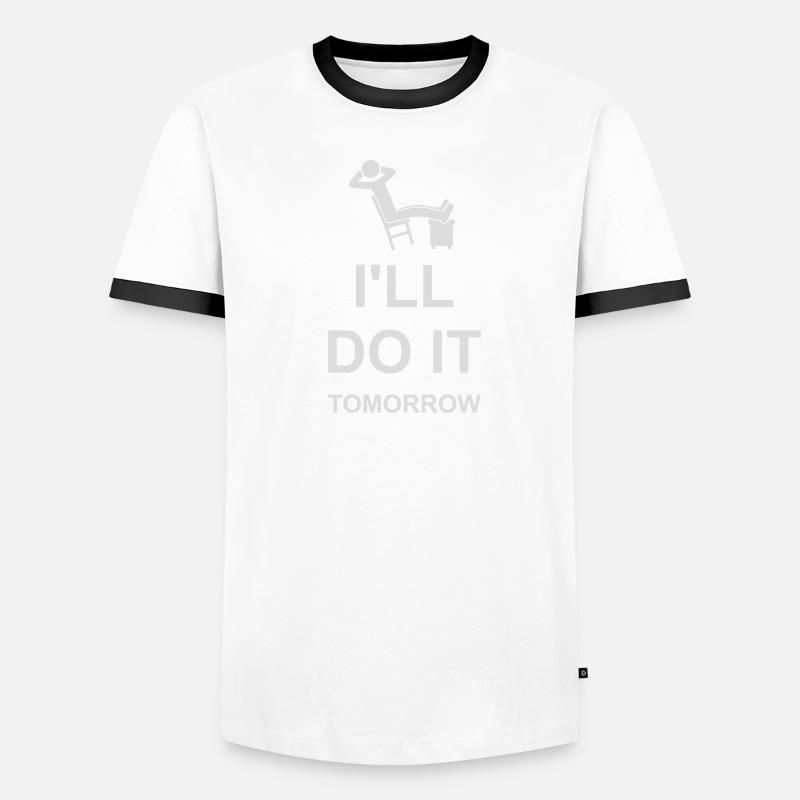 Citation de Do It Tomorrow T-shirt contrasté Homme