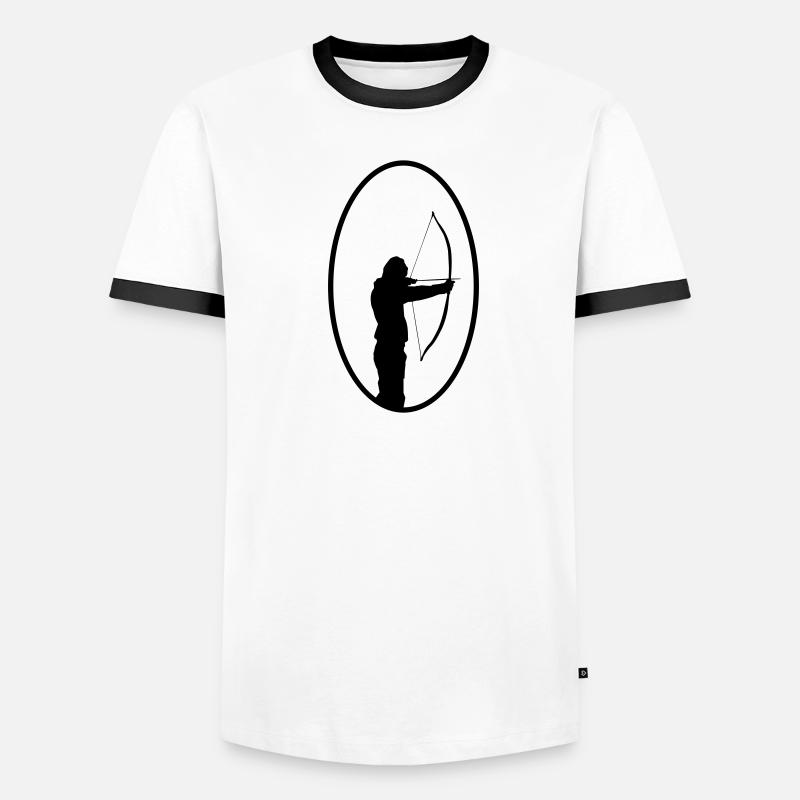 bogenschütze Männer Kontrast-T-Shirt