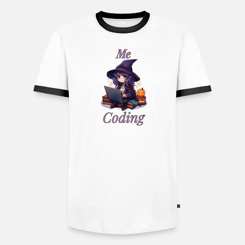 "WitchCode: Anime-Inspired Design" Männer Kontrast-T-Shirt