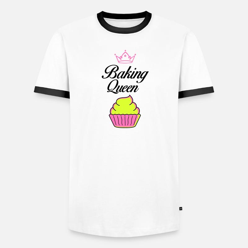 baking queen Männer Kontrast-T-Shirt