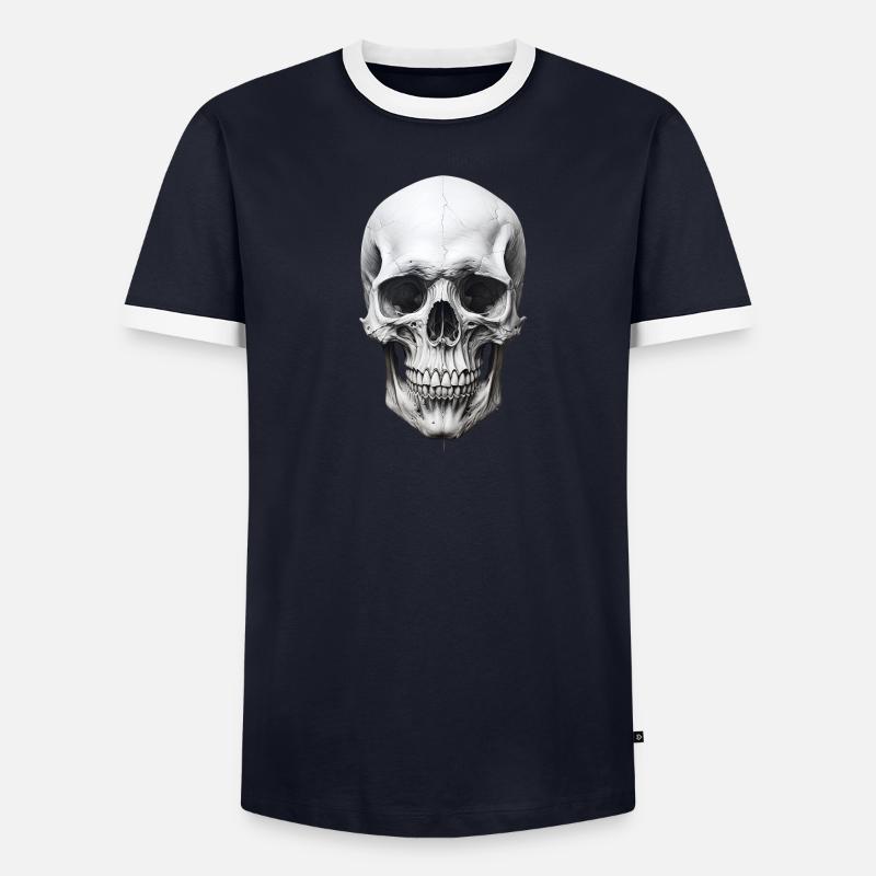 teschio classico - Maglietta Contrast da uomo - undefined