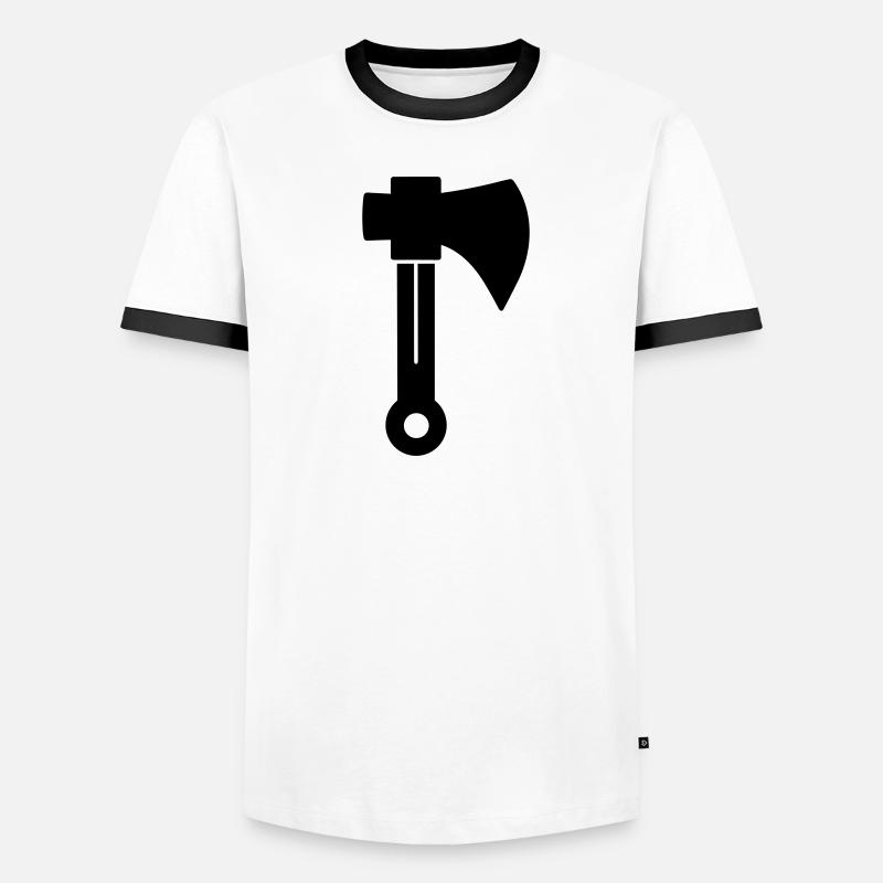 Axt Männer Kontrast-T-Shirt