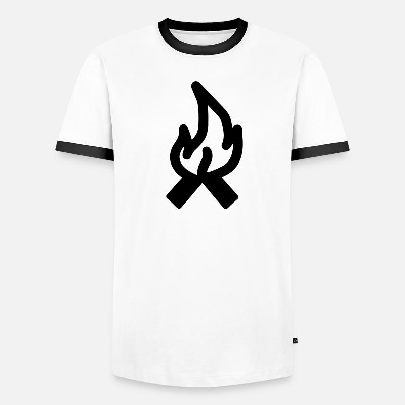 Feu de camp T-shirt contrasté Homme