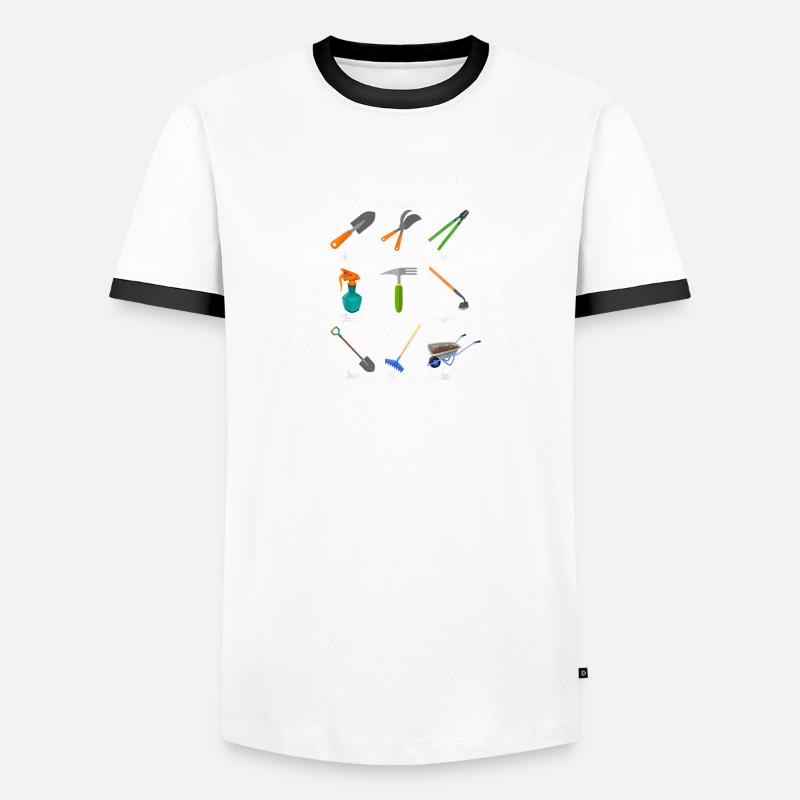 Funny Gardening Workout Tools Men's Ringer Shirt