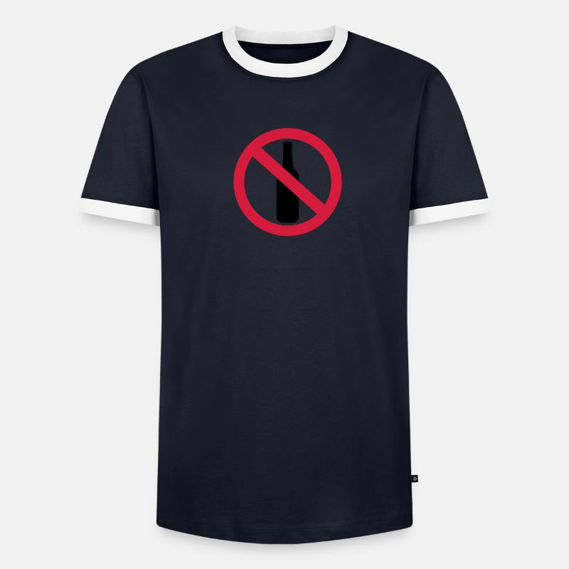 No Alcool T-shirt contrasté Homme