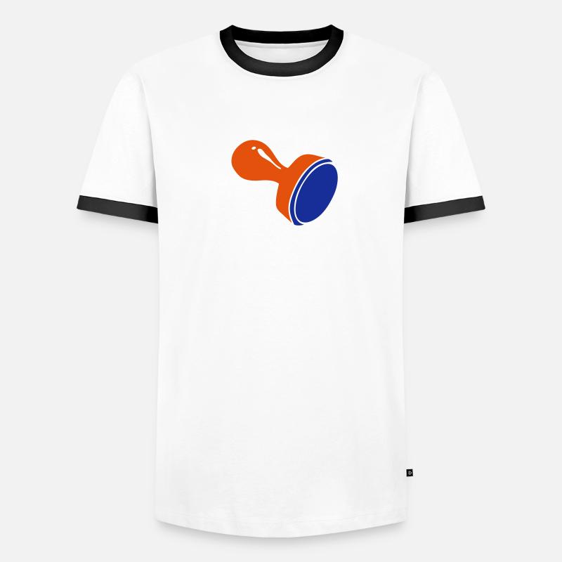 tampon buffer puffern amortiguar bufferi T-shirt contrasté Homme