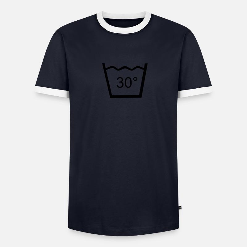 laver, fer à repasser, machine à laver T-shirt contrasté Homme