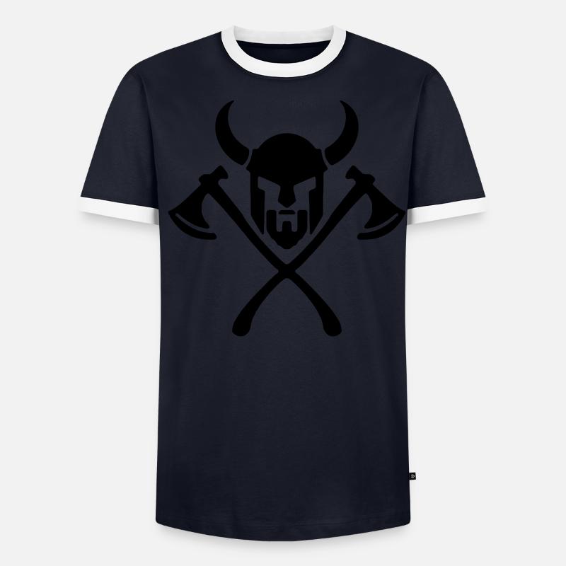 2reborn vikings viking walhalla valhalla warrior Men's Ringer Shirt