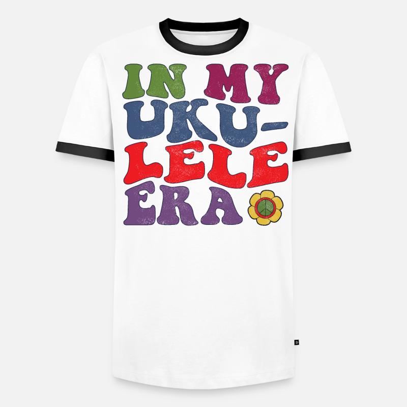 À l’ère du ukulélé T-shirt contrasté Homme