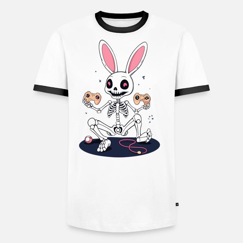 Easter Bunny Gamer Iconic Easter Gaming Men's Ringer Shirt