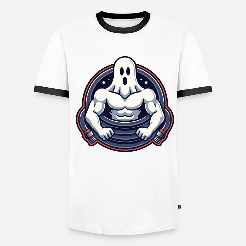 Musculation Ghost Drôle Gym Ghost T-shirt contrasté Homme