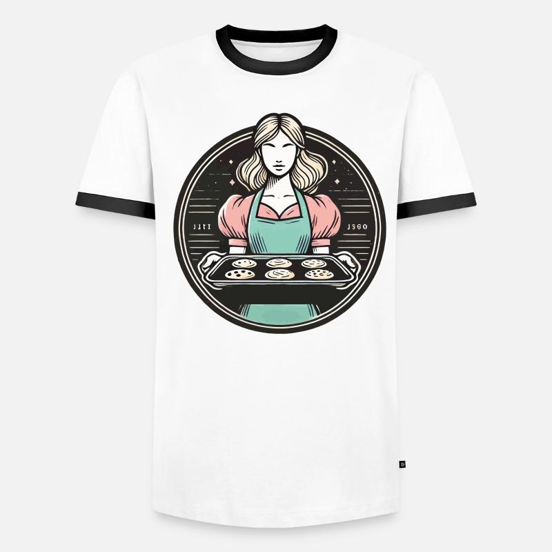 Home-made baker with biscuits Men's Ringer Shirt