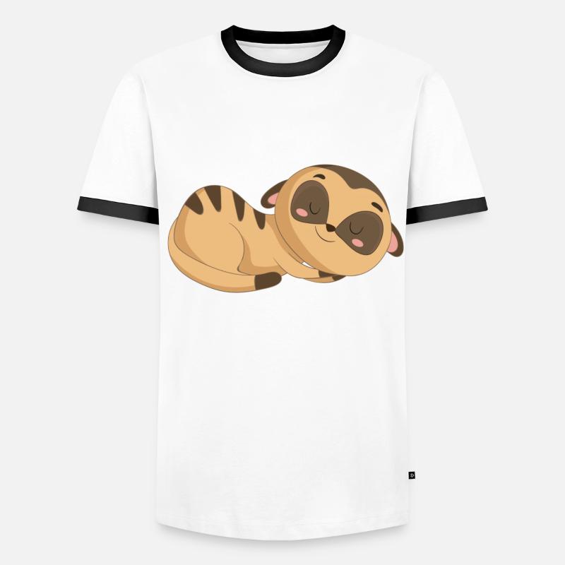 Erdmännchen Männer Kontrast-T-Shirt