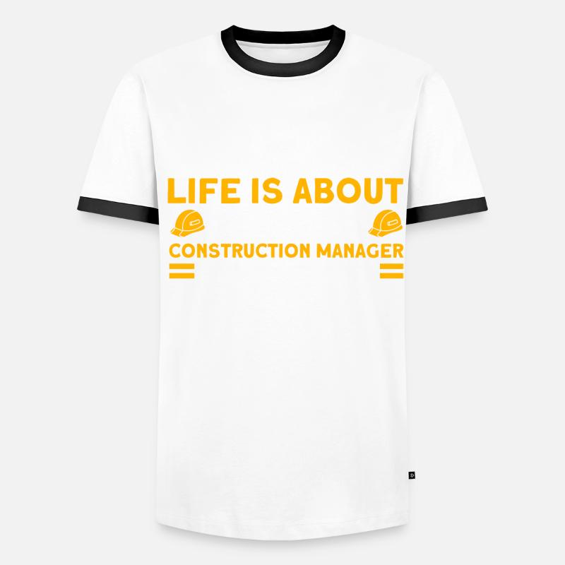 Fun Foreman Directeur de construction Projet de construction T-shirt contrasté Homme