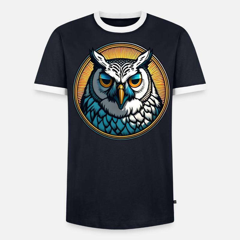 Sagesse Wise Owl T-shirt contrasté Homme