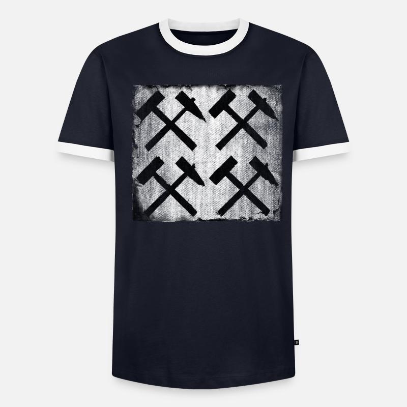 Maillet et cadeau d’exploitation minière de fer T-shirt contrasté Homme