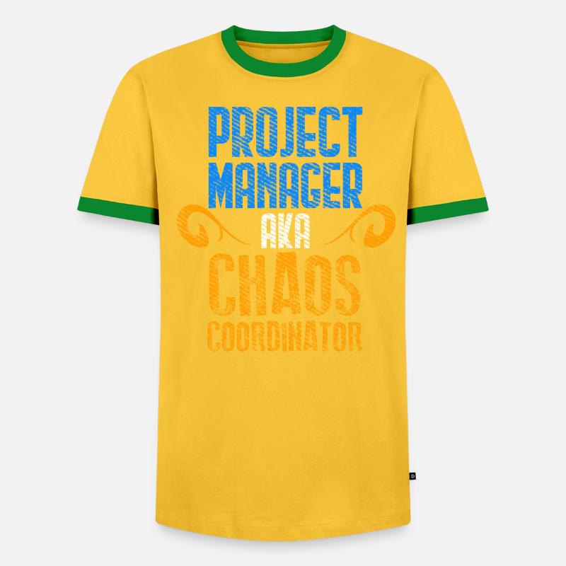 Chef de projet Scrum Master Git Programmer T-shirt contrasté Homme