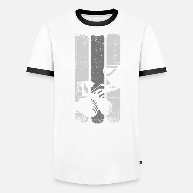 Bagger Männer Kontrast-T-Shirt