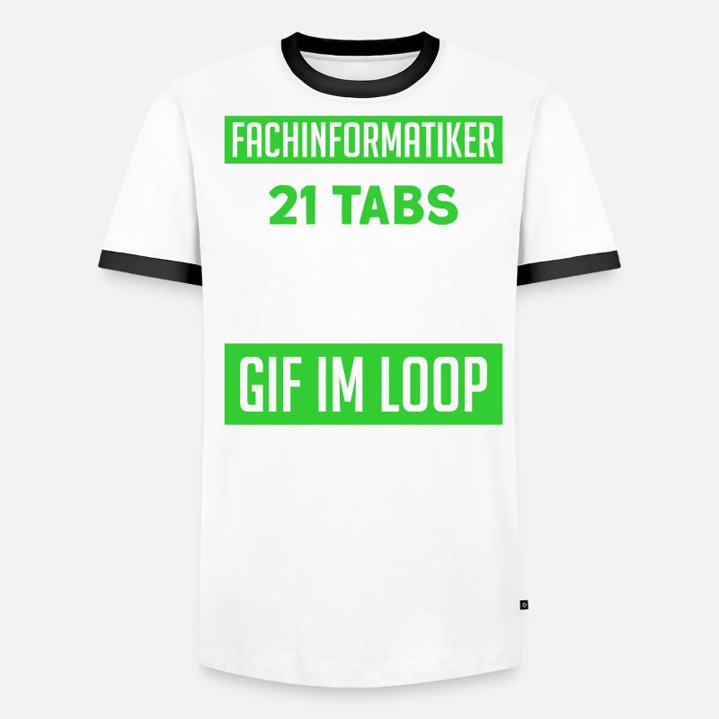 Systemadministrator Informatik Fachinformatiker Männer Kontrast-T-Shirt