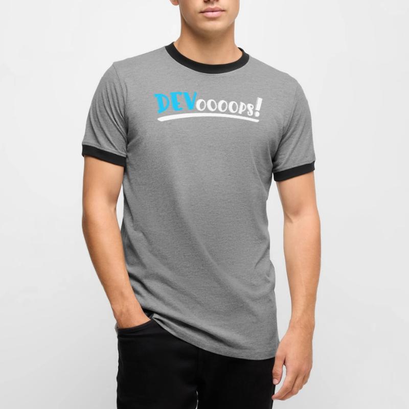 Sys-Admin Developer Devops Engineer Men's Ringer Shirt