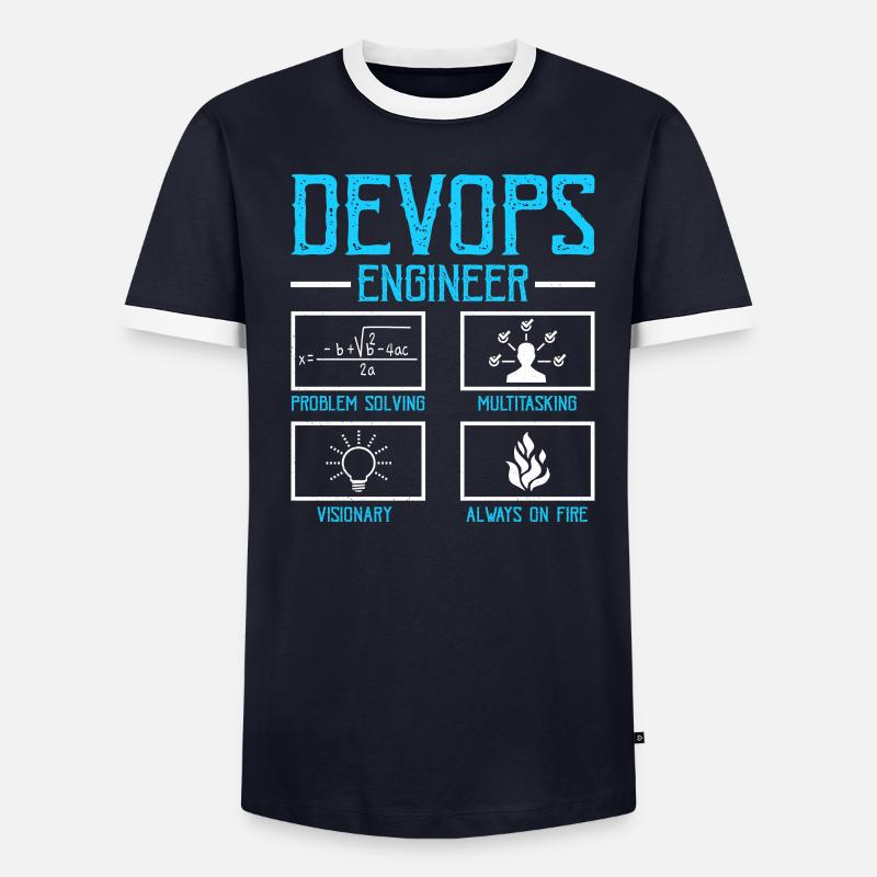 Devops Sys-Admin Developer - Men's Ringer Shirt - undefined