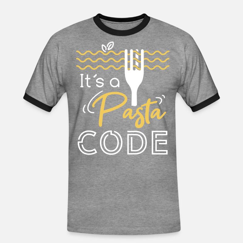 Computer programming - Men's Ringer Shirt - heather grey/black