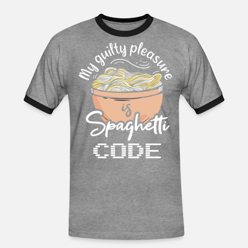 Computerprogrammierung - Männer Kontrast-T-Shirt - Grau meliert/Schwarz