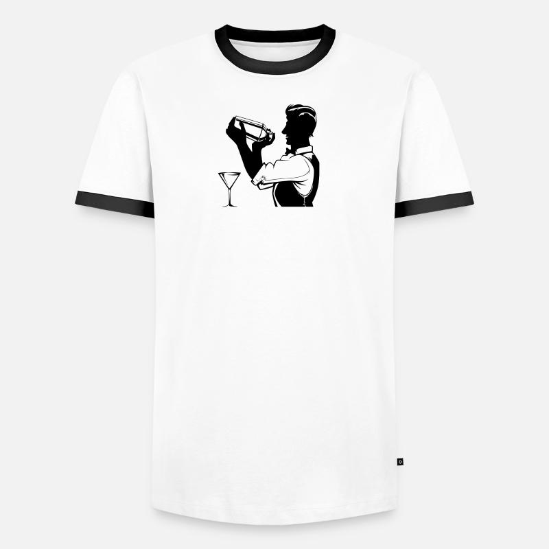 Bartender Mixologist Alcohol Beverages Bartender Men's Ringer Shirt